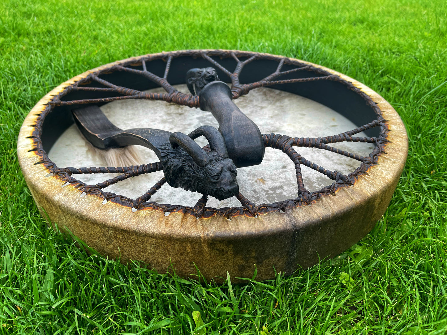 Shamanic Drum 'Mountain Goat' — 20" Round