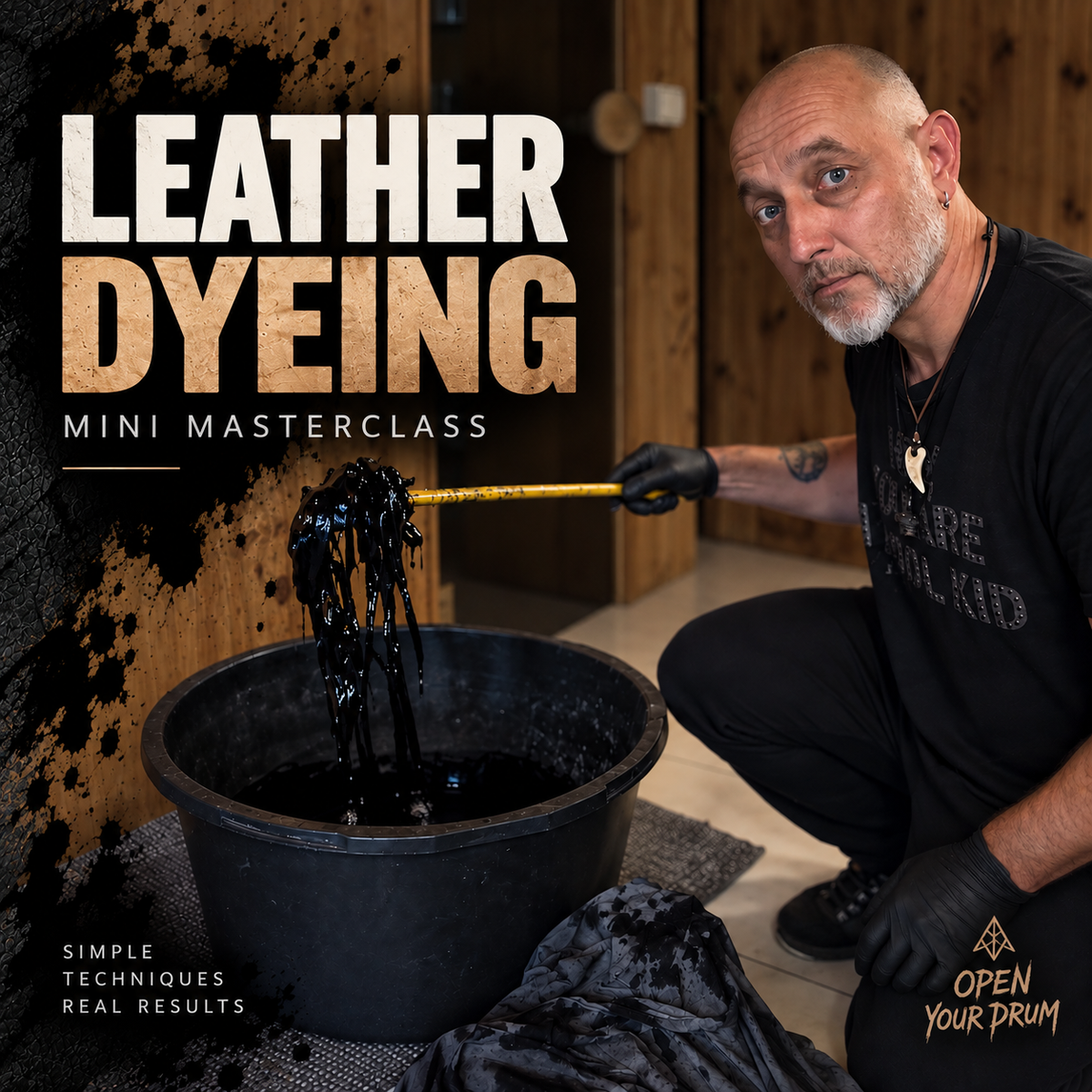 Leather Dyeing Masterclass — How to Dye Leather for a Drum