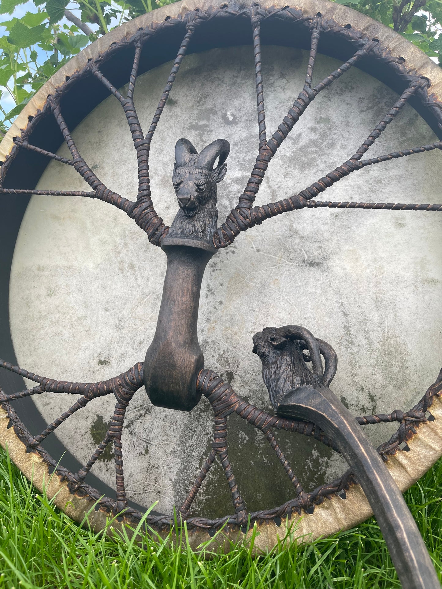 Shamanic Drum 'Mountain Goat' — 20" Round