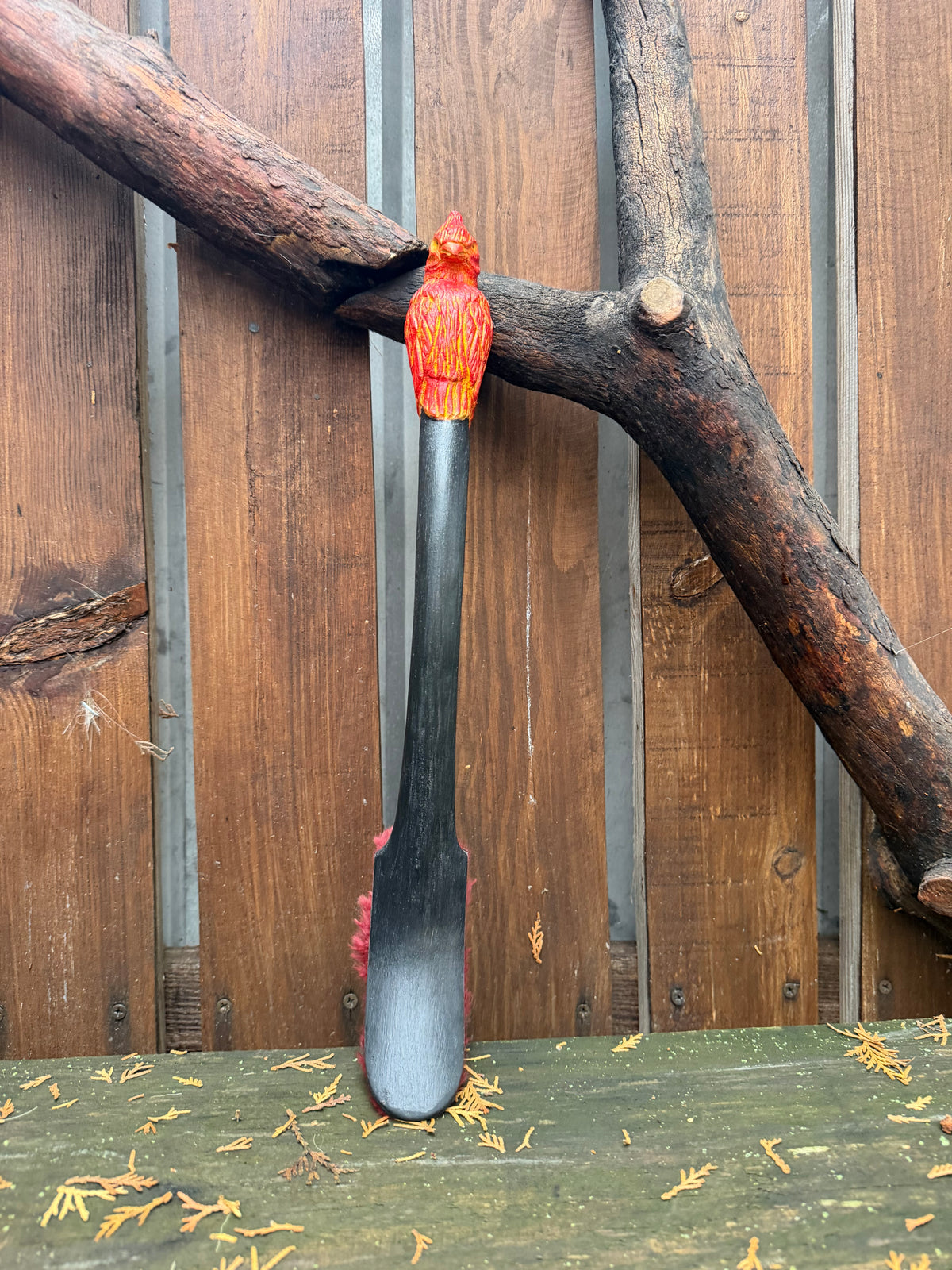 Shamanic Drum Beater 'Phoenix' — 16"