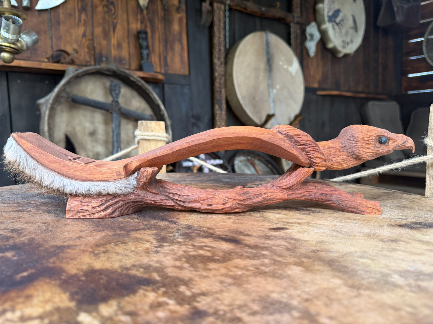 Shamanic Rattle & Beater Stand