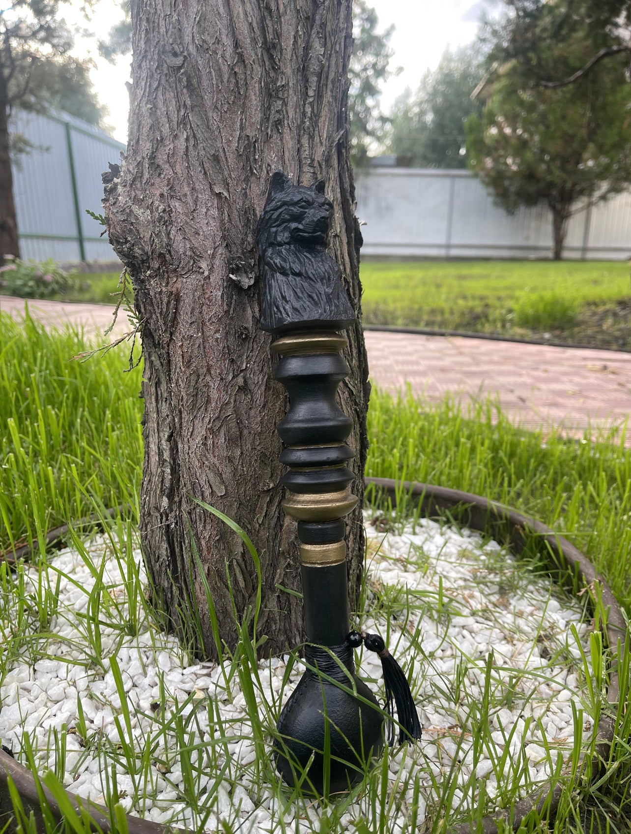 Шаманське брязкальце «Вовк» 10"