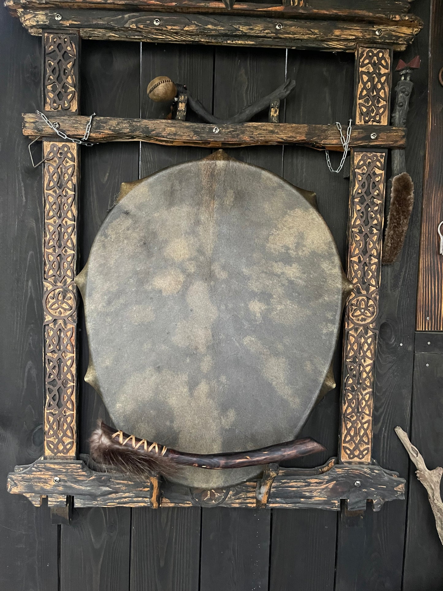 Shamanic Drum 'Tree of Life' — 24/20" Oval