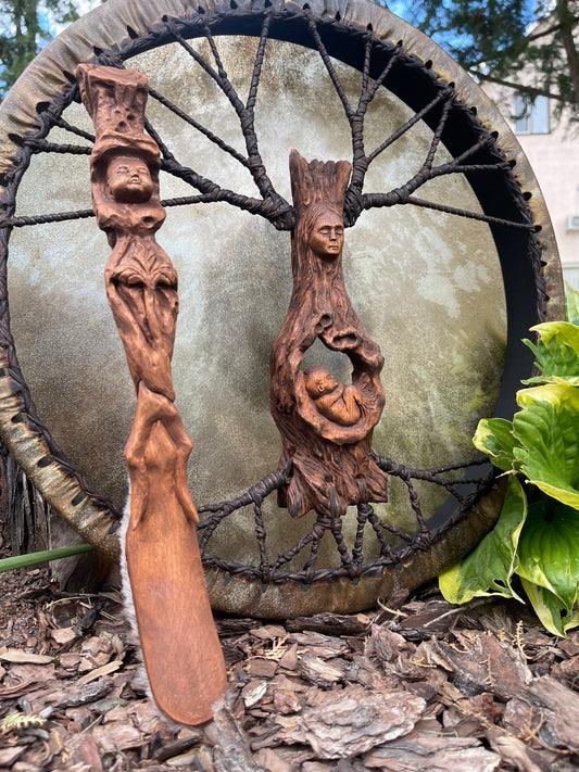 Shamanic Drum Roda goddess — 18"