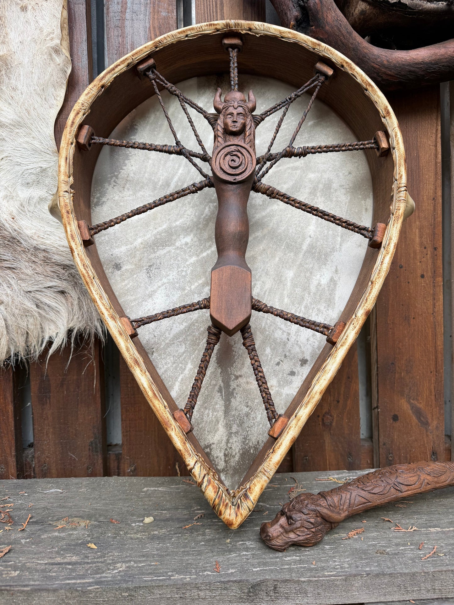 Shamanic Drum — 20/18" Teardrop