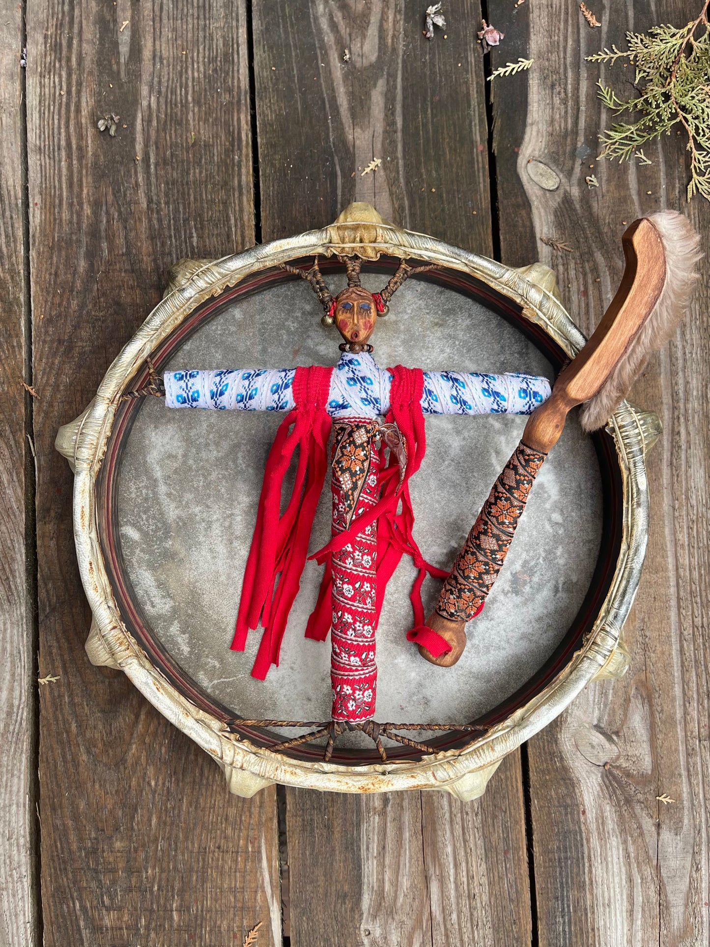 Shamanic Drum 'Bereginya' — 12" Round