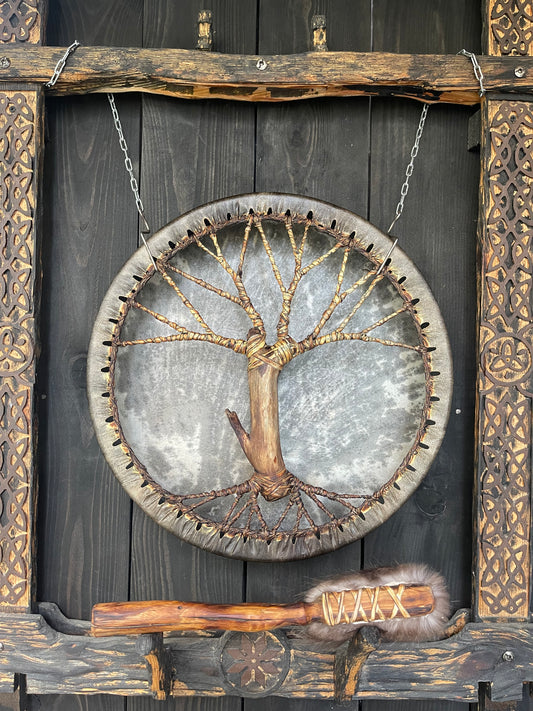 Shamanic Drum 'Tree of Life' — 16" Round