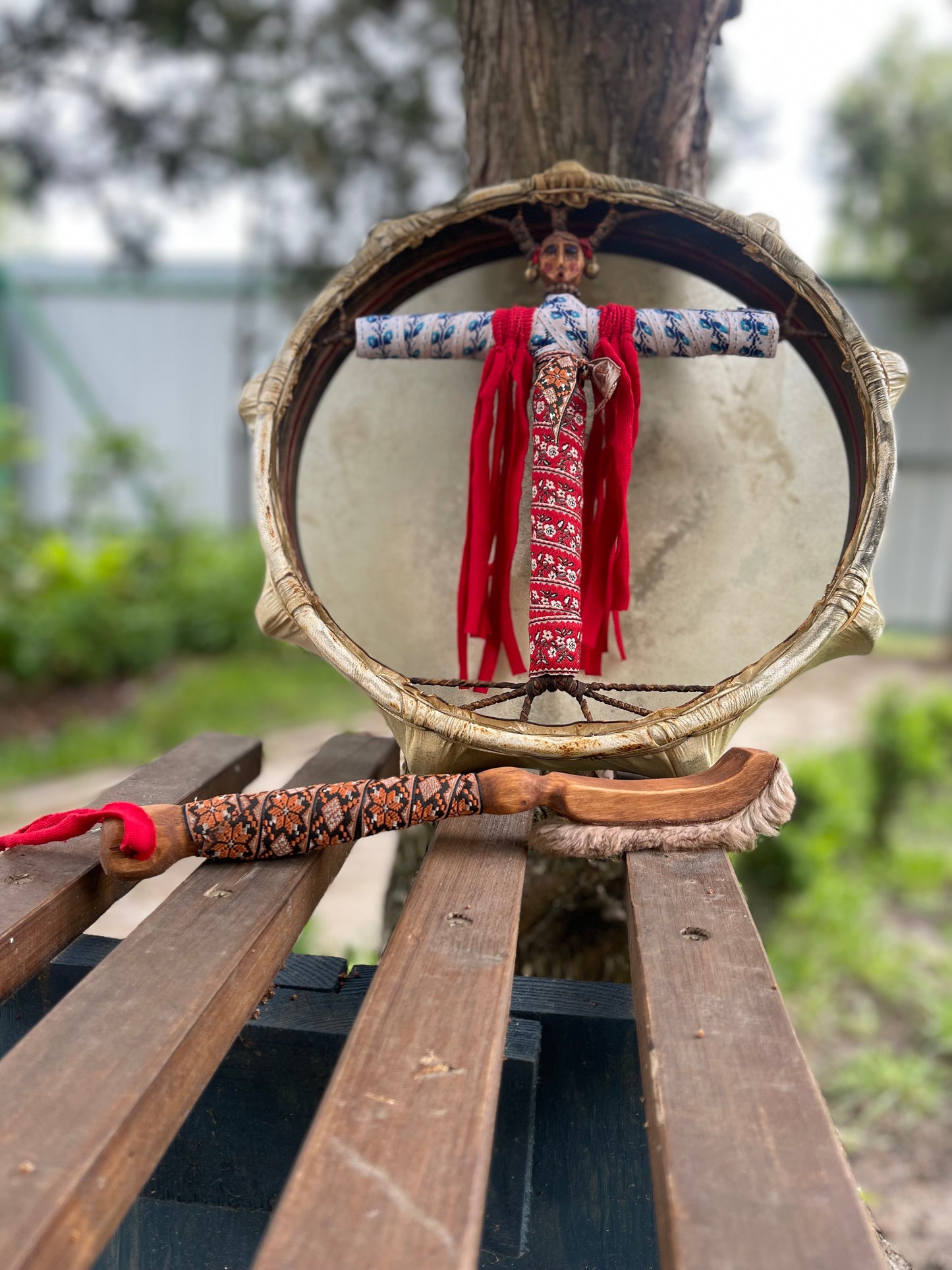 Shamanic Drum 'Bereginya' — 12" Round