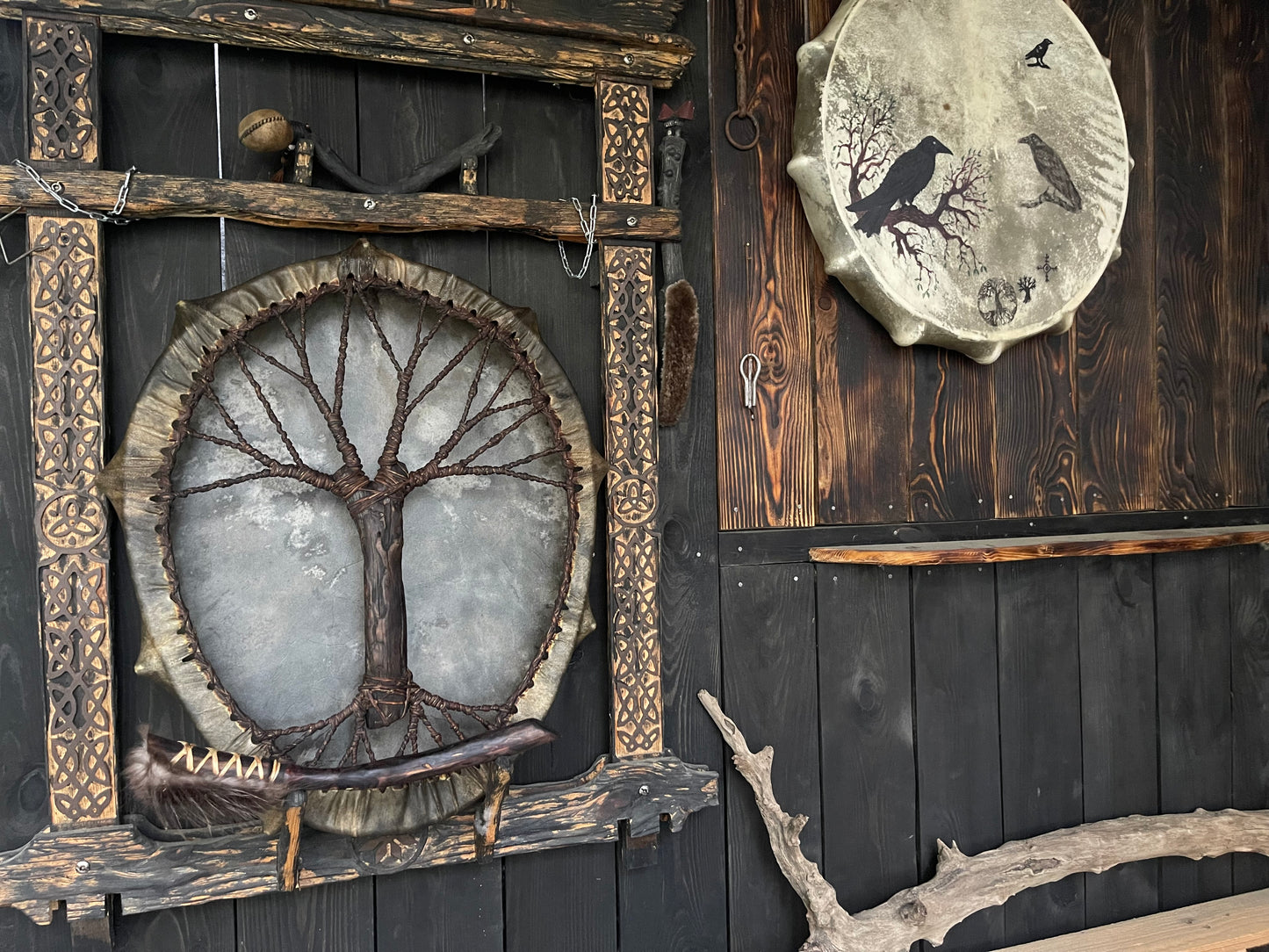 Shamanic Drum 'Tree of Life' — 24/20" Oval