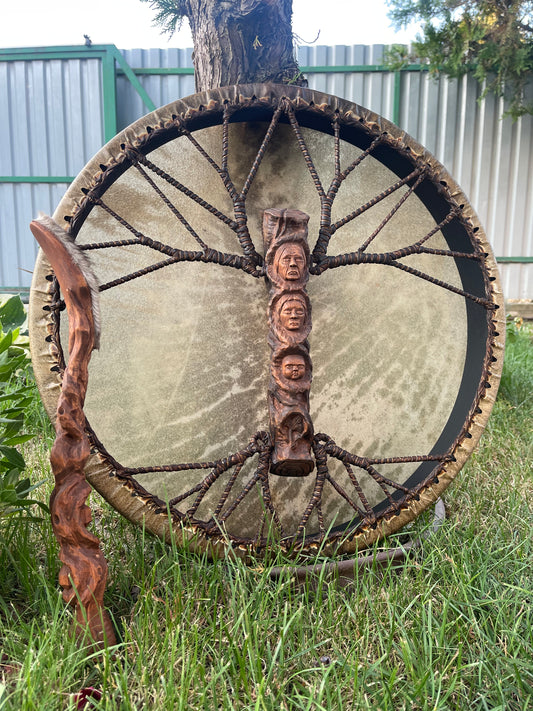 Shamanic Drum 'Life Line' — 20" Round