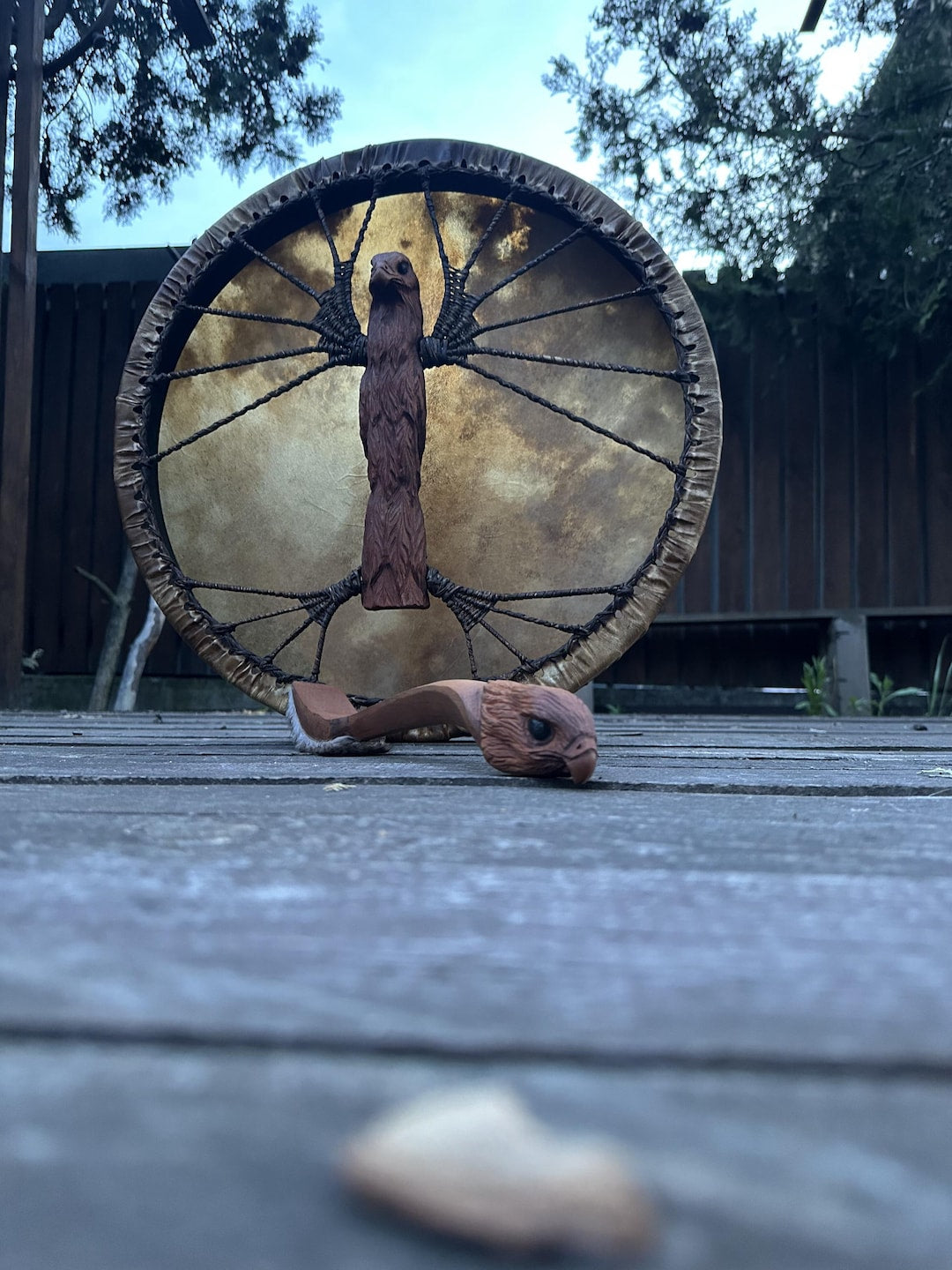 Shamanic Drum The Falcon 20 Round