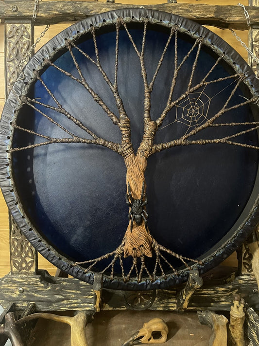 Shamanic Spider Drum 24 inch round frame