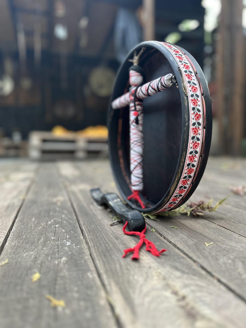 Slavic Shamanic Motanka Drum 12 inch