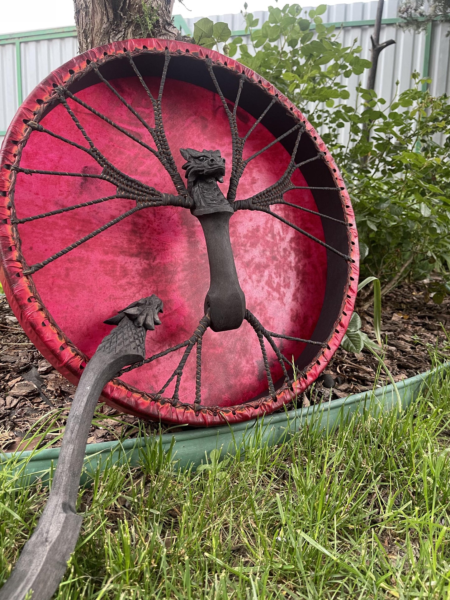 Black Dragon drum — view