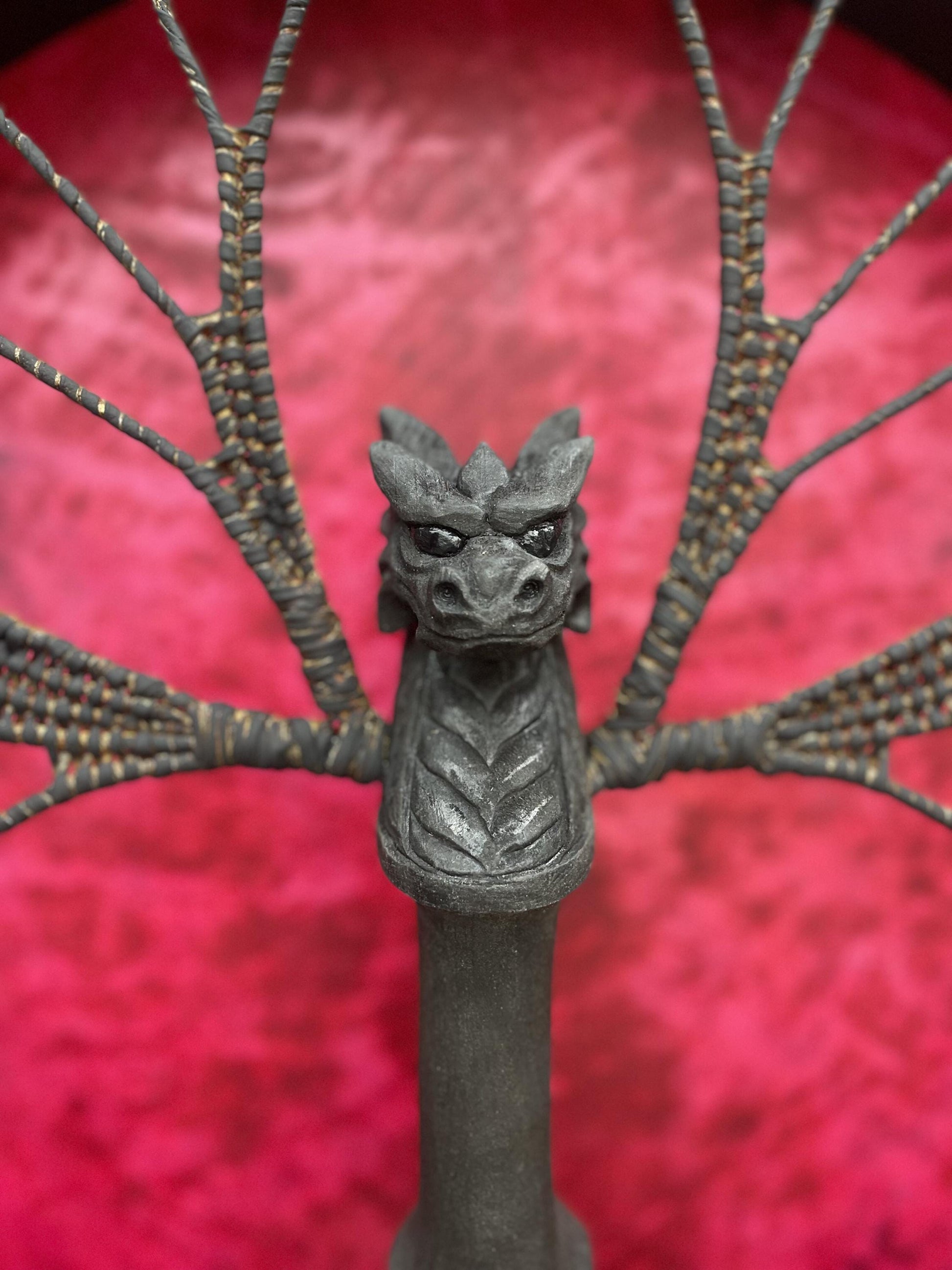 Black Dragon drum — back