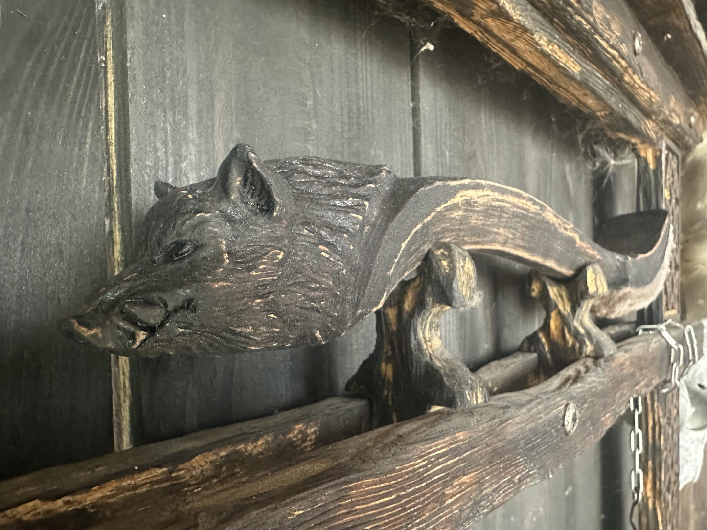 Beaver fur head of the beater