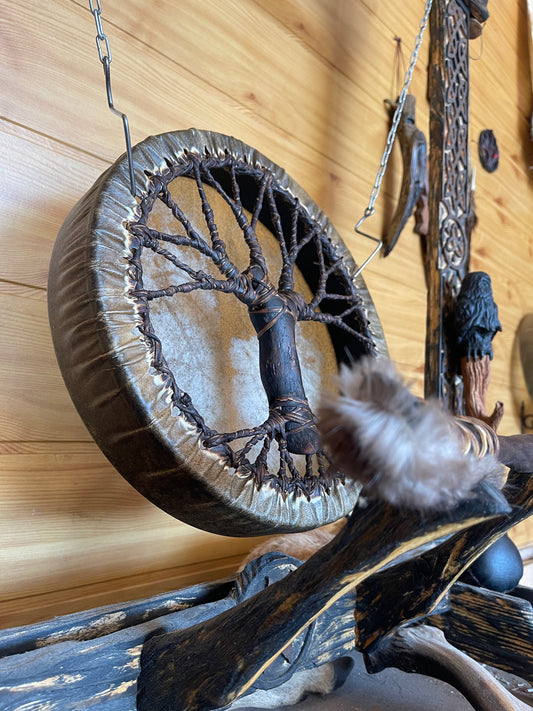 Shamanic Drum 'Tree of Life' — 12" Round