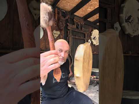 Baba Yaga shamanic drum — video from the workshop