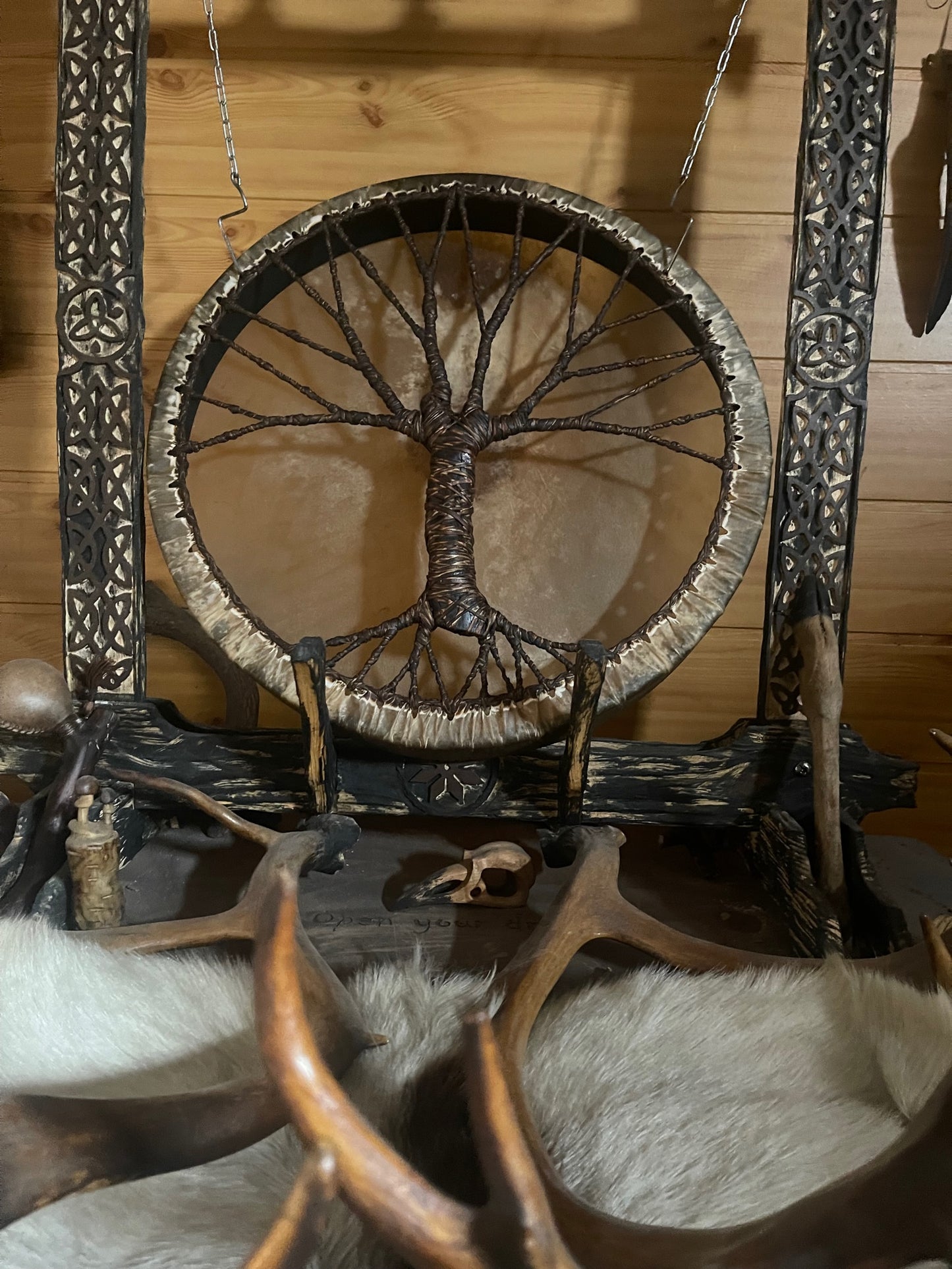 Shamanic Drum 'Tree of Life' — 20" Round