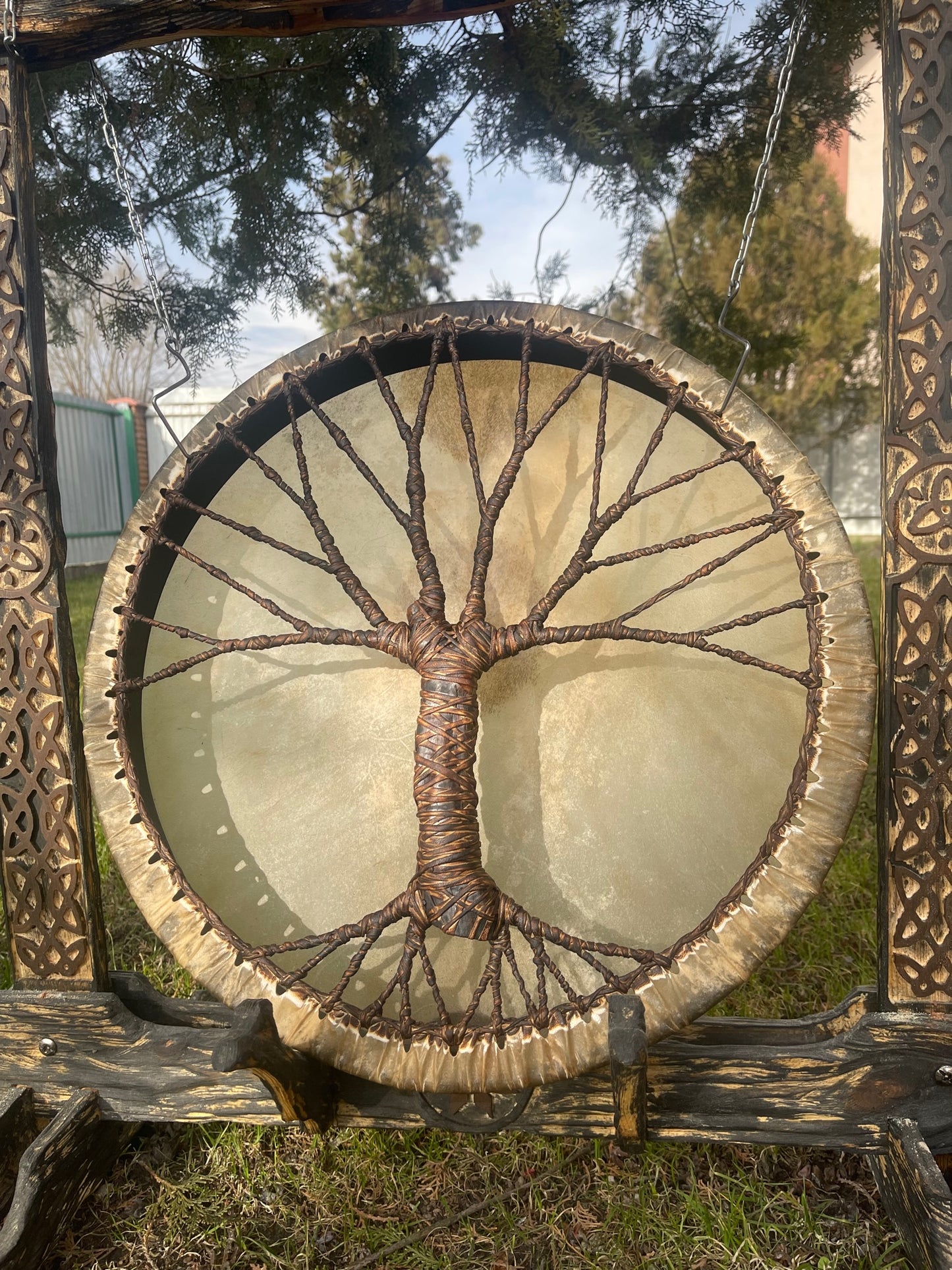 Shamanic Drum 'Tree of Life' — 20" Round